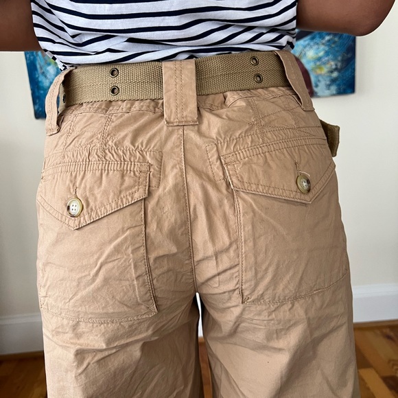 Cropped Wide Leg Cargo Pants - Picture 10 of 12